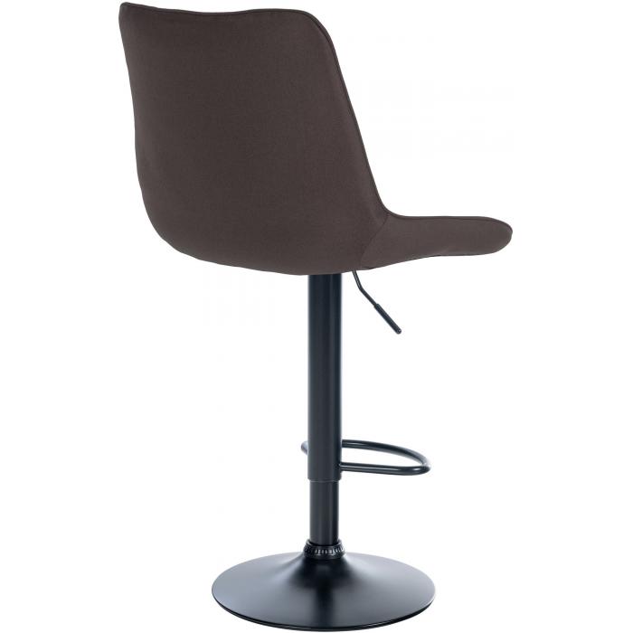 Barhocker HLO-CP295 Stoff schwarz ~ taupe