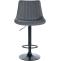 Barhocker HLO-CP295 Stoff schwarz ~ grau