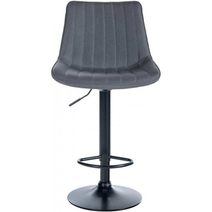 Barhocker HLO-CP295 Stoff schwarz ~ grau
