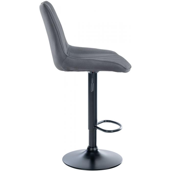 Barhocker HLO-CP295 Stoff schwarz ~ grau