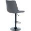 Barhocker HLO-CP295 Stoff schwarz ~ grau