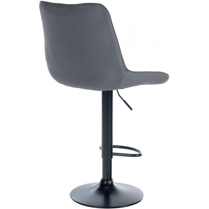 Barhocker HLO-CP295 Stoff schwarz ~ grau