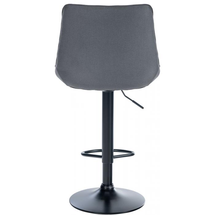 Barhocker HLO-CP295 Stoff schwarz ~ grau