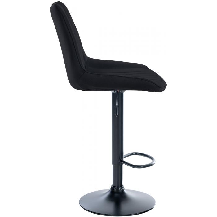 Barhocker HLO-CP295 Stoff schwarz ~ schwarz