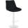 Barhocker HLO-CP295 Stoff wei ~ schwarz