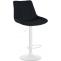 Barhocker HLO-CP295 Stoff wei ~ schwarz