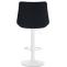 Barhocker HLO-CP295 Stoff wei ~ schwarz