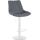 Barhocker HLO-CP295 Stoff wei ~ grau