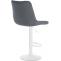 Barhocker HLO-CP295 Stoff wei ~ grau