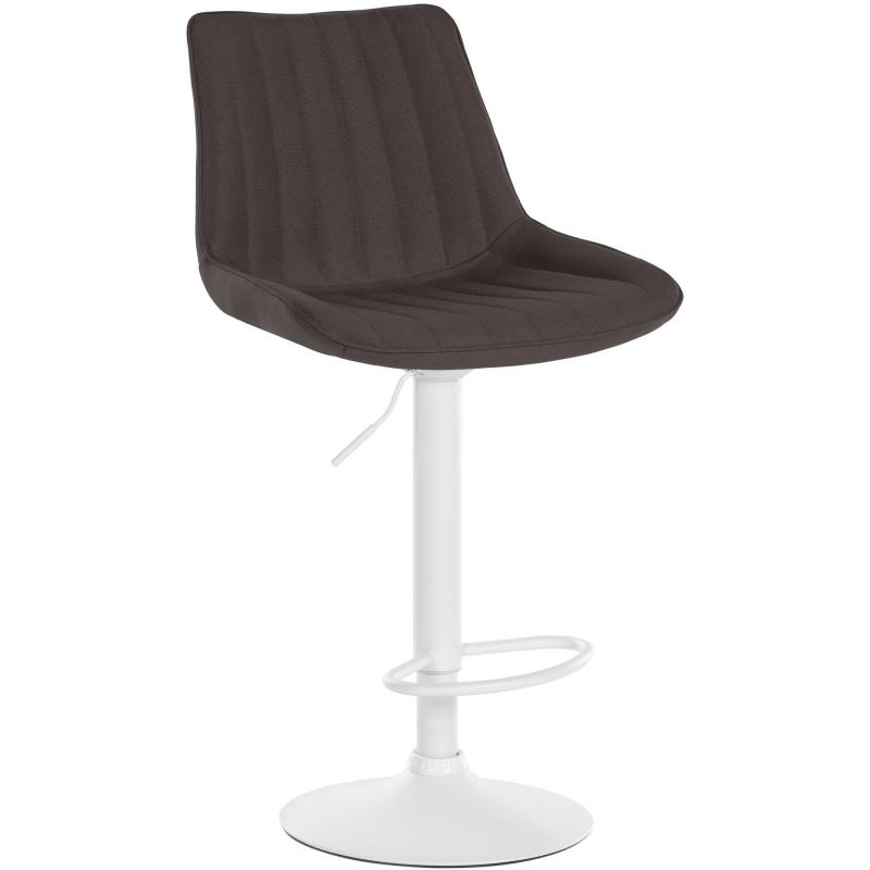 Barhocker HLO-CP295 Stoff wei ~ taupe