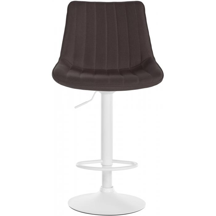 Barhocker HLO-CP295 Stoff wei ~ taupe