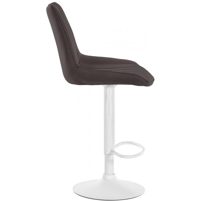 Barhocker HLO-CP295 Stoff wei ~ taupe