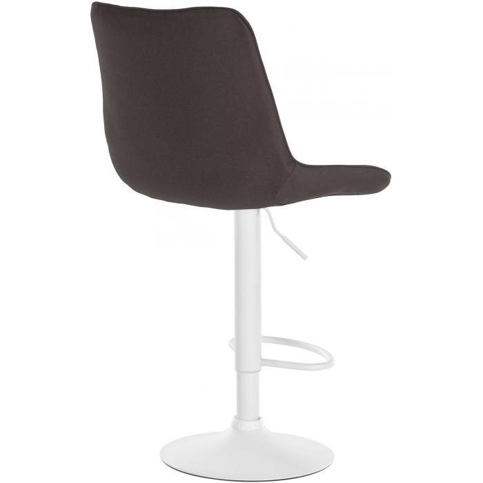 Barhocker HLO-CP295 Stoff wei ~ taupe