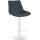 Barhocker HLO-CP295 Stoff wei ~ dunkelgrau
