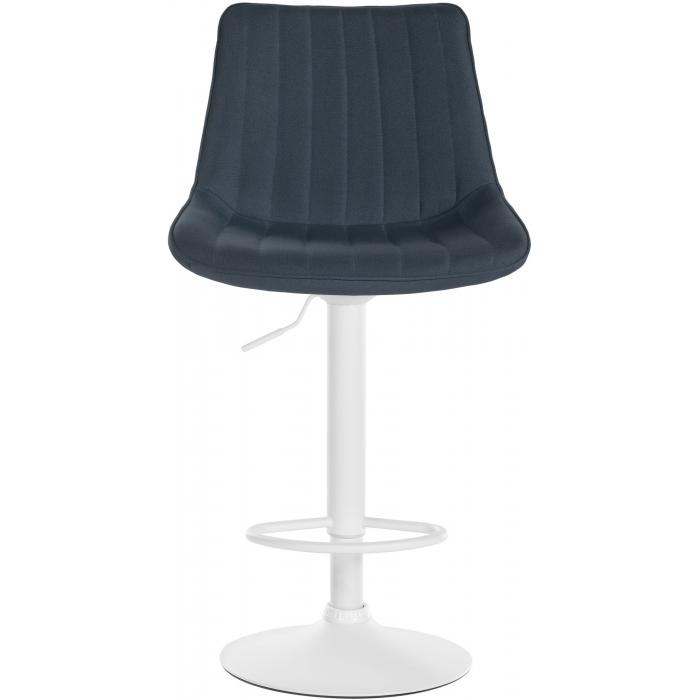 Barhocker HLO-CP295 Stoff wei ~ dunkelgrau
