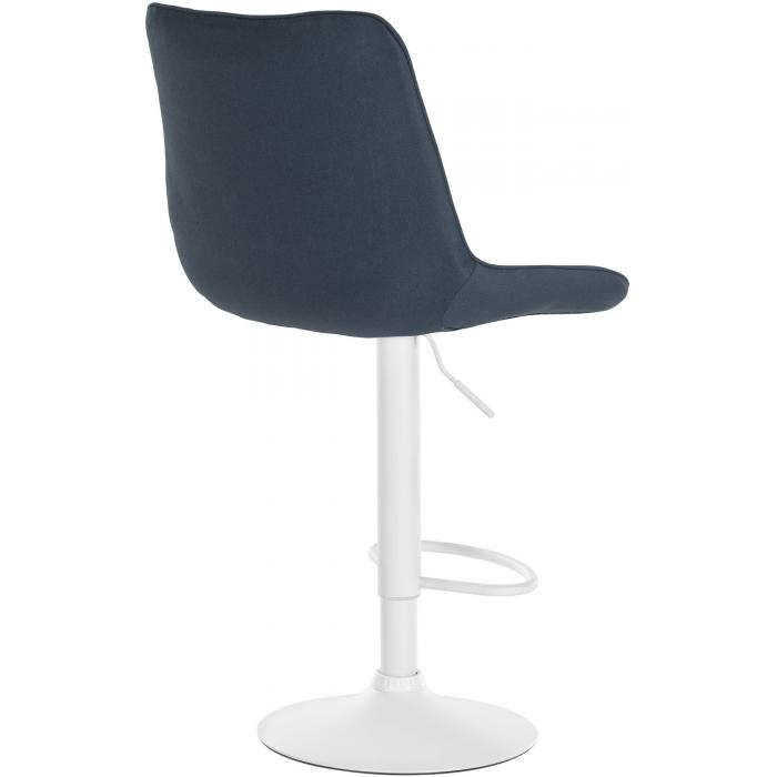 Barhocker HLO-CP295 Stoff wei ~ dunkelgrau