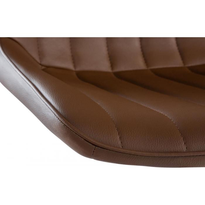 Barhocker HLO-CP294 Kunstleder schwarz ~ braun