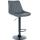 Barhocker HLO-CP294 Kunstleder schwarz ~ grau