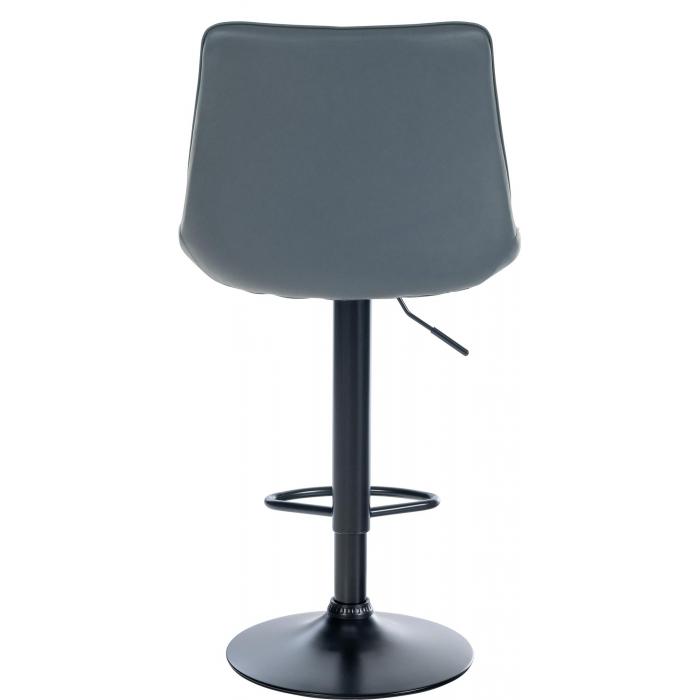 Barhocker HLO-CP294 Kunstleder schwarz ~ grau