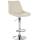 Barhocker HLO-CP294 Kunstleder chrom ~ creme