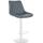 Barhocker HLO-CP294 Kunstleder wei ~ grau