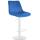 Barhocker HLO-CP296 Samt wei ~ blau