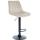 Barhocker HLO-CP296 Samt schwarz ~ creme