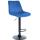 Barhocker HLO-CP296 Samt schwarz ~ blau