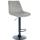 Barhocker HLO-CP296 Samt schwarz ~ grau