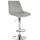 Barhocker HLO-CP296 Samt chrom ~ grau