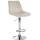 Barhocker HLO-CP296 Samt chrom ~ creme