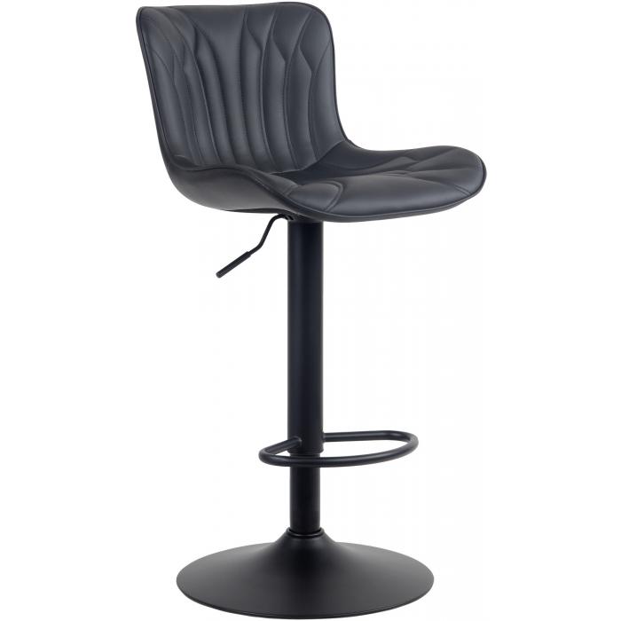 Barhocker HLO-CP269 Kunstleder ~ schwarz