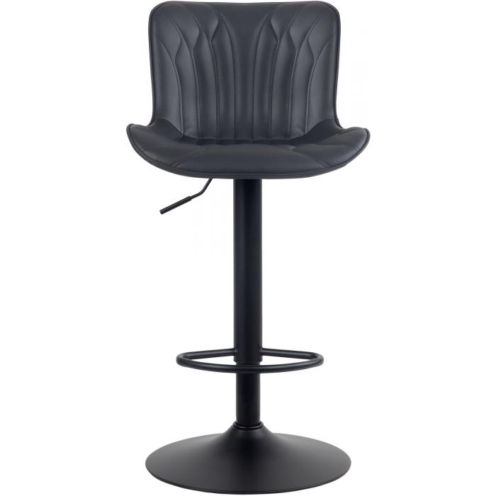 Barhocker HLO-CP269 Kunstleder ~ schwarz