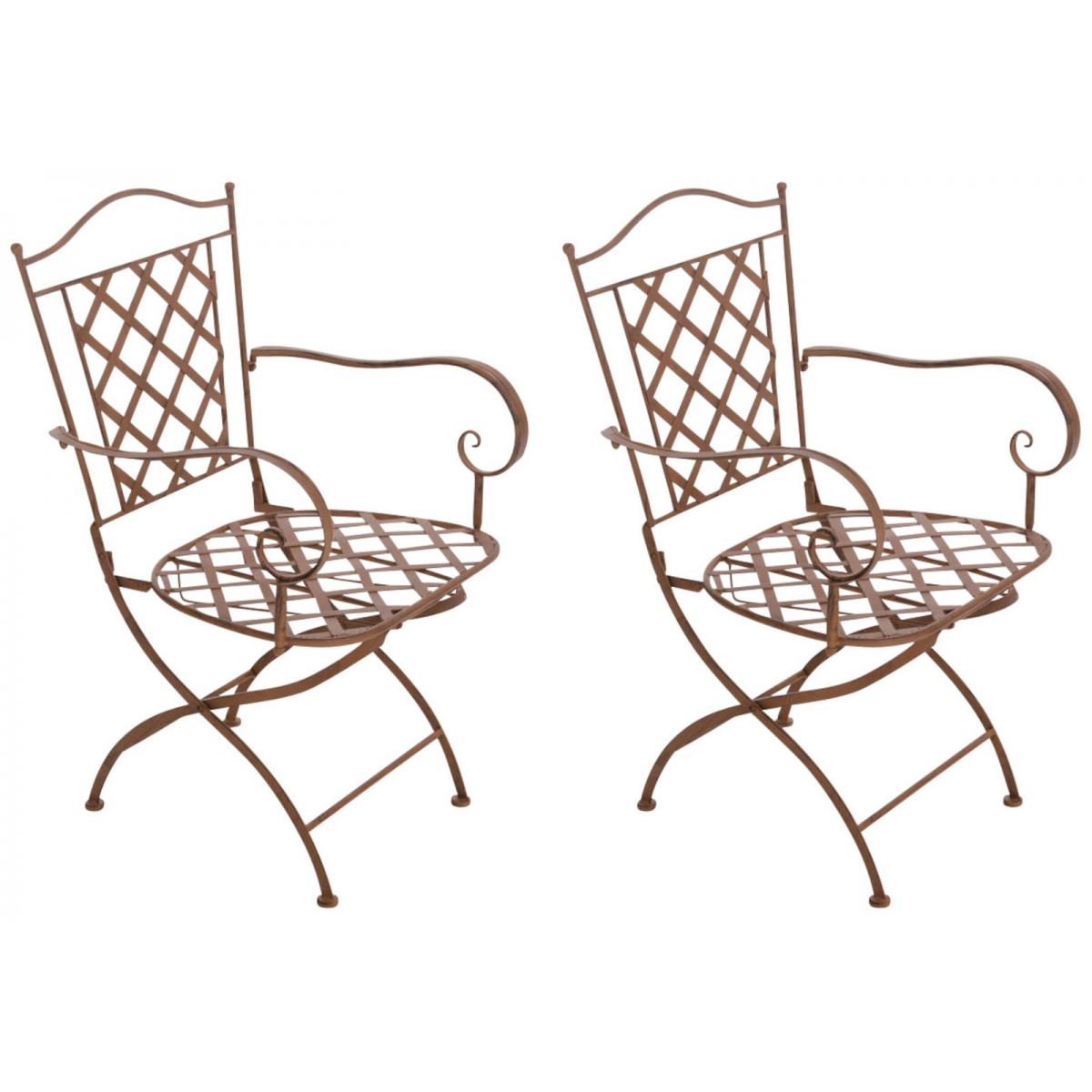 2er Set Sthle HLO-CP21 ~ antik braun