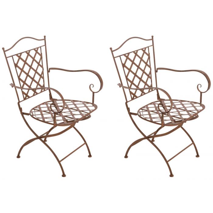 2er Set Sthle HLO-CP21 ~ antik braun