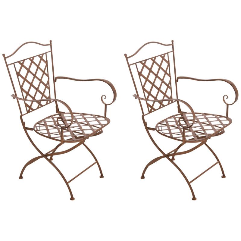 2er Set Sthle HLO-CP21 ~ antik braun