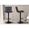 2er Set Barhocker HLO-CP269 Kunstleder ~ schwarz