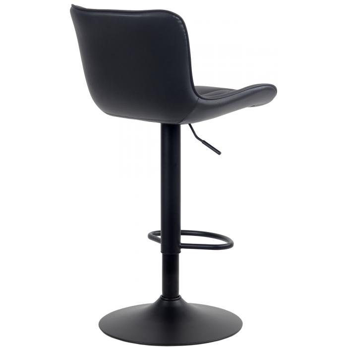 2er Set Barhocker HLO-CP269 Kunstleder ~ schwarz
