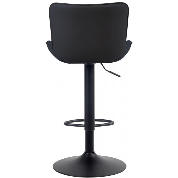 2er Set Barhocker HLO-CP269 Kunstleder ~ schwarz