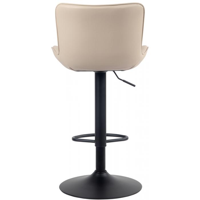 2er Set Barhocker HLO-CP269 Kunstleder ~ creme