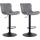 2er Set Barhocker HLO-CP270 Samt ~ dunkelgrau