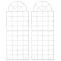 2er Set Rankgitter HLO-CP4 ~ antik wei