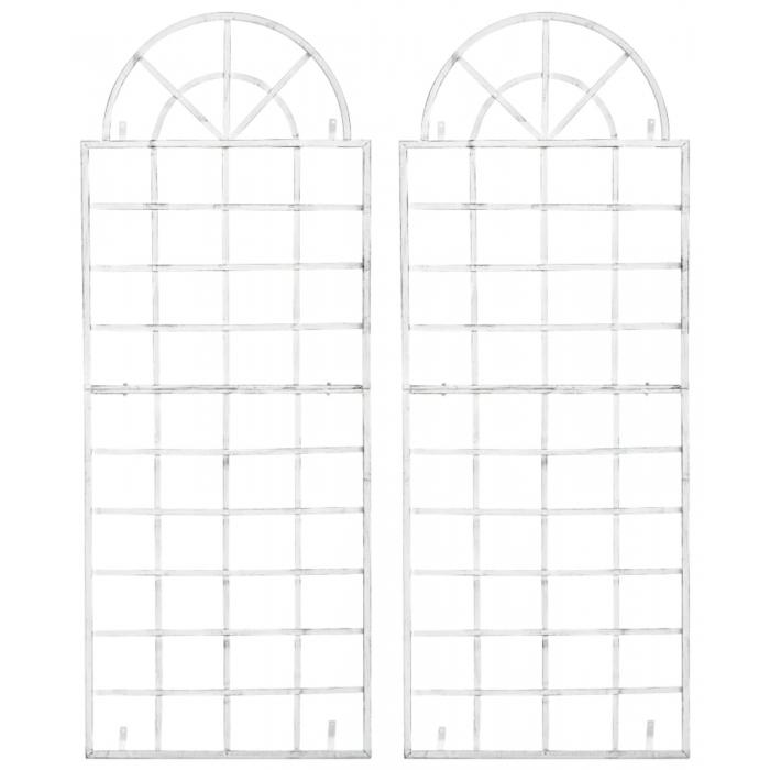 2er Set Rankgitter HLO-CP4 ~ antik wei