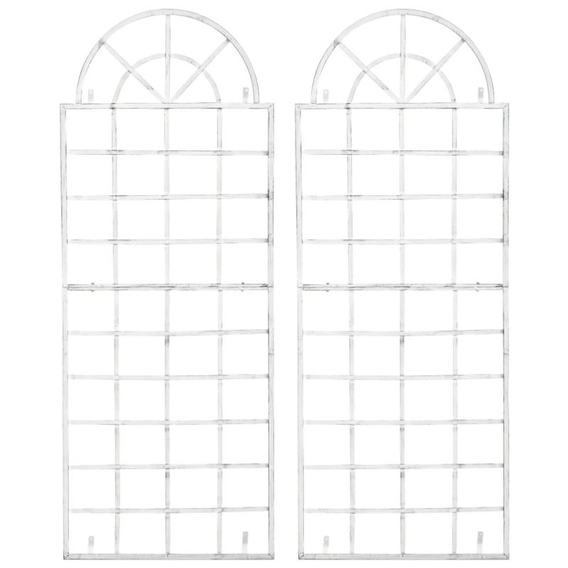 2er Set Rankgitter HLO-CP4 ~ antik wei