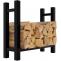 Kaminholzstnder HLO-CP28 eckig 30x80x80 cm ~ schwarz