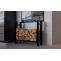 Kaminholzstnder HLO-CP28 eckig 30x80x80 cm ~ schwarz