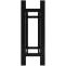 Kaminholzstnder HLO-CP28 eckig 30x80x80 cm ~ schwarz