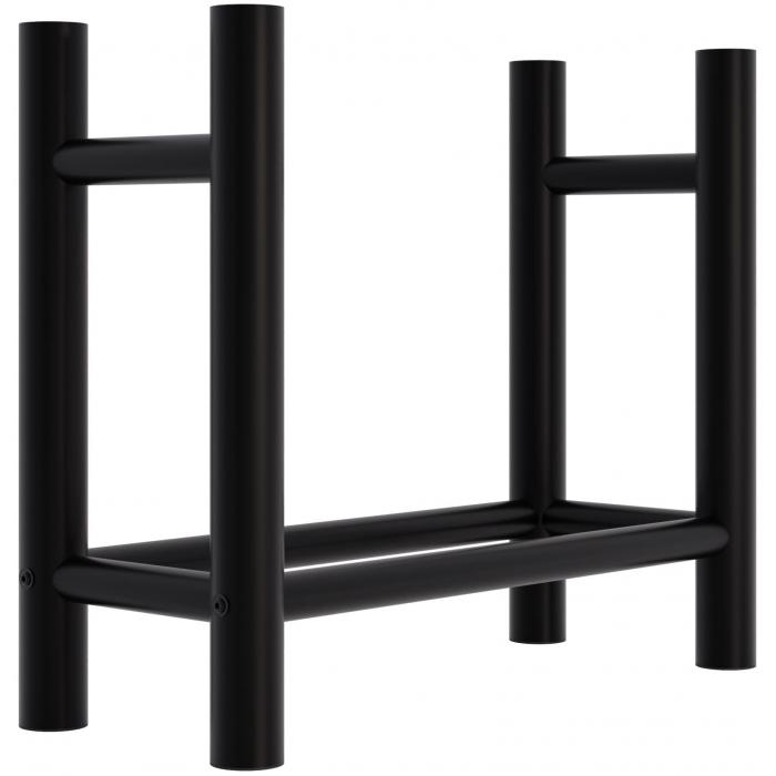 Kaminholzstnder HLO-CP118 rund 30x60x60 cm ~ schwarz