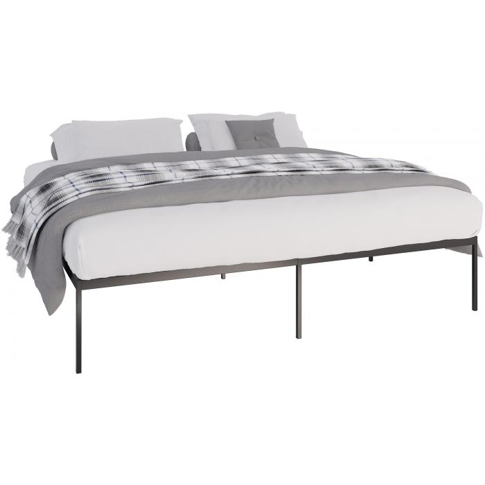 Metallbett HLO-CP1 200x200x42 cm ~ schwarz
