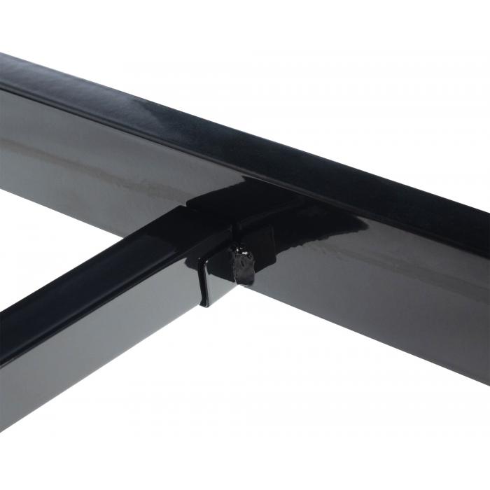 Metallbett HLO-CP1 200x200x42 cm ~ schwarz